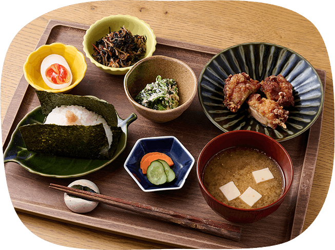 鶏の竜田揚げせっと全体