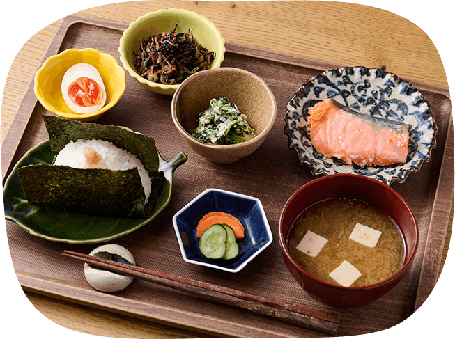 銀鮭の塩麹焼きせっと全体