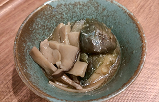 揚げ茄子とエリンギの炒め煮
