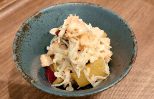 さつま芋とエノキと銀鮭と